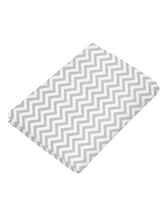 Sábana de Cajón para Colecho/Corral (74x110) - Chevron Gris